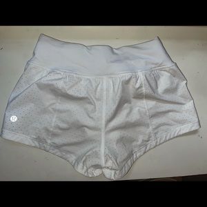 Lululemon white shorts, size 4